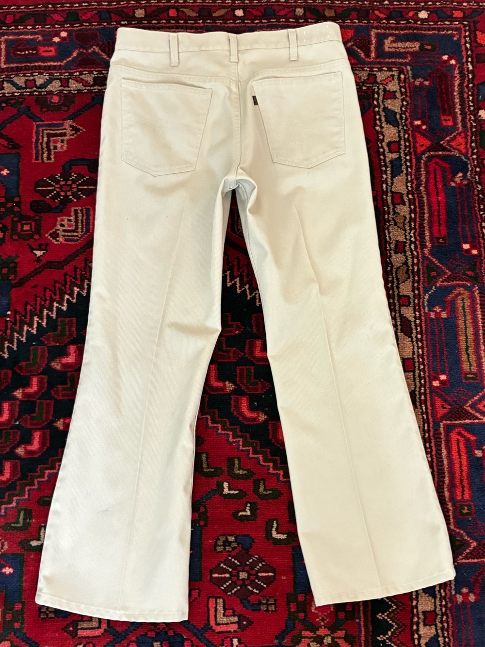 Vintage 70s Levi’s Sta-Prest Corduroy Khaki Kick Flare Pants